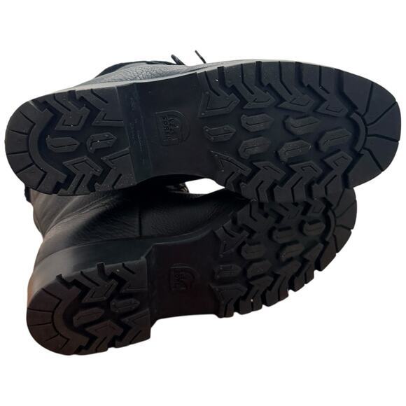 Sorel Black Leather Lined Winter Snow Boots Lace Up Warm Size 7.5 - Picture 8 of 9